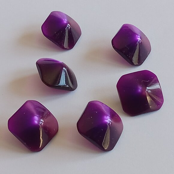 Other - 6 Purple Vintage Sewing Buttons